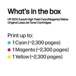 Hp 201X Hy Laser Toner Cmy Pack 3