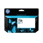 Hp F9J67A 728 Cyan Ink Cart 130Ml
