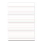 Hdw Book Lined 80 Page A4 L/Blu Pk50