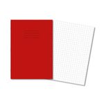 Exr Book 10Mm Sq 80Pg A4 Red Pk50