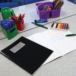 Plain Artbook 40 Pages A4 Black Pk50