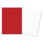 Exr Book 8Mm Lined 80P A4+ Red Pk50