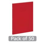 Exr Book 12Mm Lined 80P A4+ Red Pk50