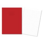 Exr Book 12Mm Lined 80P A4+ Red Pk50