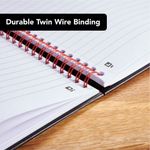 Black N Red Wire Hb Rule Ntbk A4 Pk5