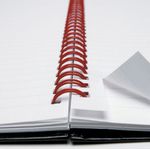 Black N Red Wire Rule Notebk A5 Pk10