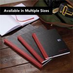 Black N Red Hb Ruled Notebook A5 Pk5