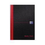 Black N Red Hb Ruled Notebook A5 Pk5