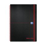 Black N Red Pp Notebook A4 Pk5