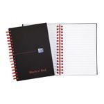 Black N Red Pp Ruled Notebook A6 Pk5