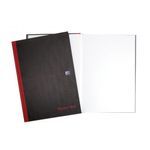 Black N Red Hb Plain Notebook A4 Pk5