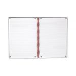 Black N Red Hb Recy Wire Ntbk A4 Pk5