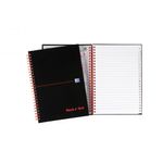 Black N Red Wire A-Z Notebook A5 Pk5