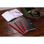 Black N Red Hb Recy Notebook A4 Pk5