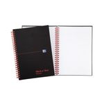 Black N Red Pp Recyc Notebook A5 Pk5