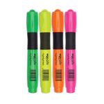5 Star E/Brite Highlighters Asst Pk4
