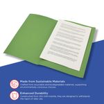 Guildhall Sq Cut Fldr Fc Green Pk100