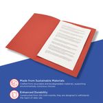 Guildhall Sq Cut Fldr Fc Red Pk100