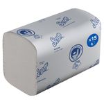 Flushable Folded Hand Towel Wht Pk15