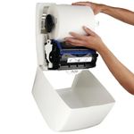 Rled Hand Paper Towel Dispenser Wht