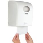 Rled Hand Paper Towel Dispenser Wht