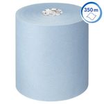 Paper Hand Towel Roll 350M Blue Pk6