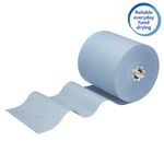 Paper Hand Towel Roll 350M Blue Pk6