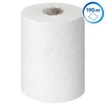 Slimroll Hand Towel Rl 190M Wht Pk6