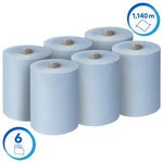 Slimroll Hand Towel Rl 190M Blue Pk6