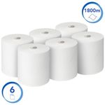Paper Hand Towel Roll 300M Wht Pk6