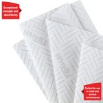 L10 Service/Retail Wiping Rl Wht Pk6