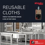 X60 Cleaning Cloth Midi Roll Blue