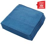 Microfibre Cloths 400X400Mm Blue Pk6