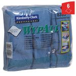 Microfibre Cloths 400X400Mm Blue Pk6