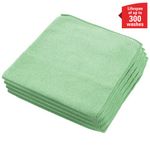 Microfibre Cloths 400X400Mm Grn Pk6