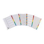Q-Connect 1-5 Index Multi Tab Wht A4