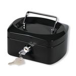 Q-Connect 6 Inch Black Cash Box