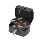 Q-Connect 6 Inch Black Cash Box