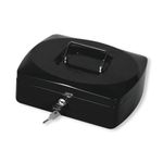 Q-Connect 10 Inch Black Cash Box