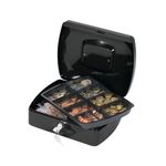Q-Connect 10 Inch Black Cash Box