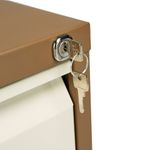 Jemini 3 Drw Filing Cab Coffee/Cream