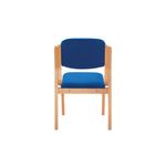 Jemini Wood Frame Side Chair Blue
