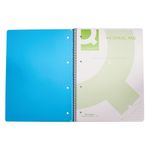 Q-Connect Pp Spiral Pad A4 Blue Pk5