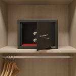 Q-Connect Key-Operated Safe 10L Blk