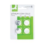 Q-Connect Cr2032 Coin Batteries Pk4