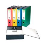Q-Connect 75Mm Box File Fc Green Pk5
