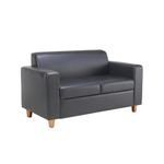 Jemini Iceberg Pu Sofa Wooden Foot