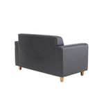 Jemini Iceberg Pu Sofa Wooden Foot