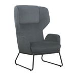 Agyle Wingback Chair Grey/Black