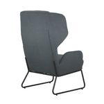 Agyle Wingback Chair Grey/Black